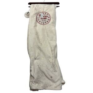 Crest Mills Oversized Foil Nutcracker & Christmas Tree Plush Throw Blanket 50x70